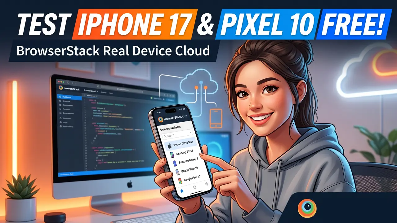 How to Test Apps on the iPhone 17 Pro Max & Pixel 10 for FREE (BrowserStack Guide)