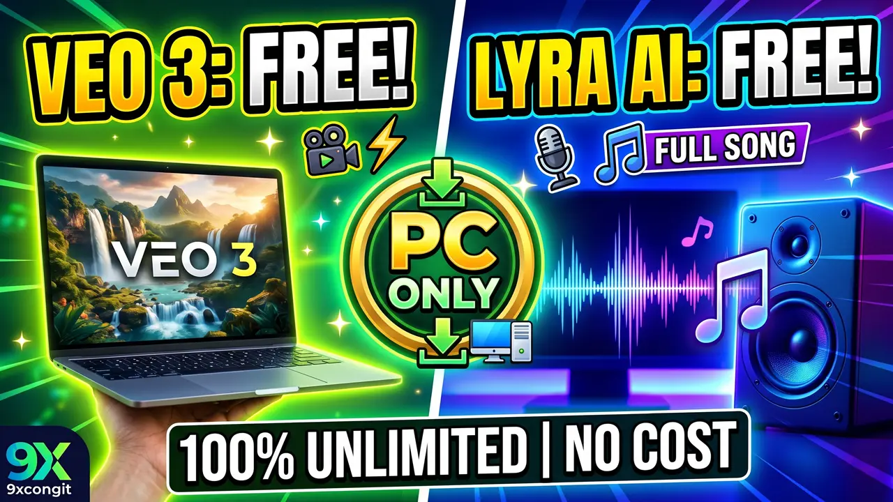 Nóng: Dùng Google Veo 3 và Lyra miễn phí 100% trên bản PC